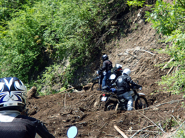 トラップ走行中